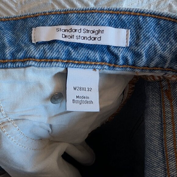 Calvin Klein Men’s Standard Straight Blue Jeans W28 L32 Button Fly Classic Denim - Picture 3 of 11